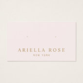 Einfache rosafarbene Schmuckkarte (Vorderseite)