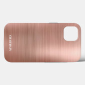 Einfache Rose aus Edelstahl Case-Mate iPhone Hülle (Rückseite (Horizontal))