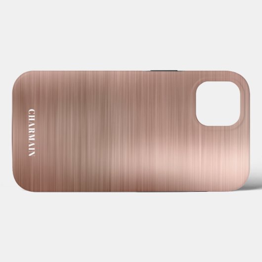 Einfache Rose aus Edelstahl Case-Mate iPhone Hülle (Rückseite (Horizontal))