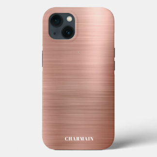 Einfache Rose aus Edelstahl Case-Mate iPhone Hülle