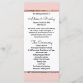 Einfache Rose Gold Blush Pink Pinselstrichprogramm Programm (Vorderseite)