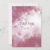 Einfache Rose Gold Custom Wedding Marmor Aquarell Einladung (Rückseite)