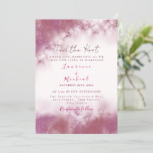 Einfache Rose Gold Custom Wedding Marmor Aquarell