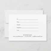 Einfache Rose Gold Glitzer Geschenkgutschein (Rückseite)