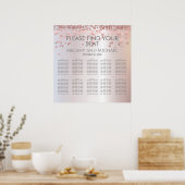 Einfache Rose Gold Konfetti Metallic elegant Poster (Küche)