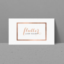 Einfache Rose Gold Lash Salon Logo