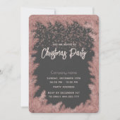 Einfache Rose Gold Luxus Unternehmen Weihnachten P Einladung (Vorderseite)