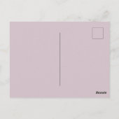 Einfache Rose Gold Pink Brautparty Glitzer Postkarte (Rückseite)