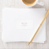 Einfache Rose Gold UAWG Address Labels Adressaufkleber (Insitu)