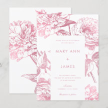 Einfache Rose Goldene Hochzeit