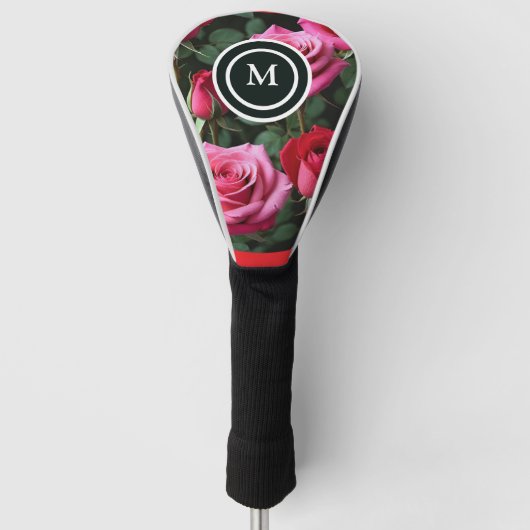 Einfache Rose Golf Head Cover - Custom Flo Headcover (Vorderseite)