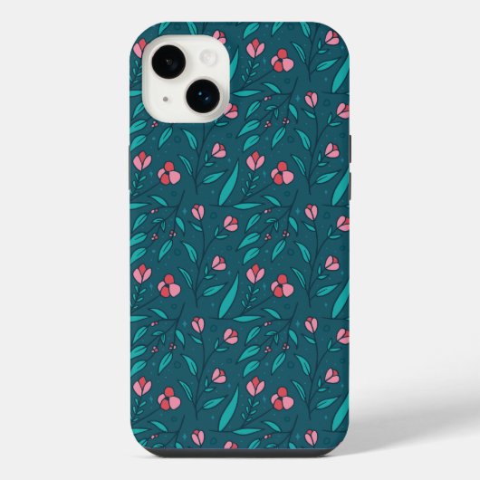 Einfache Rose iPhone Hülle (Rückseite)