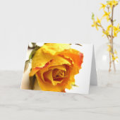 Einfache Rose Karte (Gelbe Blume)