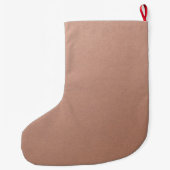 Einfache Rose Minimalistischer Name Großer Weihnachtsstrumpf (Rückseite)