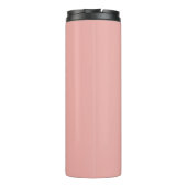 Einfache Rose Monogramm Personalisierte Trauzeugin Thermosbecher (Rückseite)