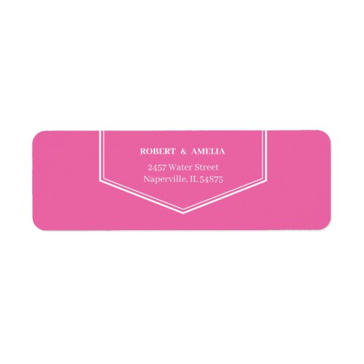 Einfache Rose Personalisierte Rücksendeadresse (Vorne)