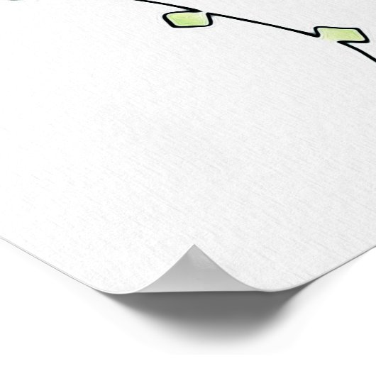 Einfache Rose Poster (Ecke)