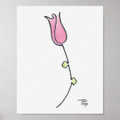 Einfache Rose Poster (Vorne)