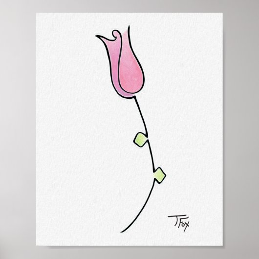 Einfache Rose Poster (Vorne)