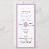 Einfache Rose Save the Date Personalisiert Einladung (Vorderseite)
