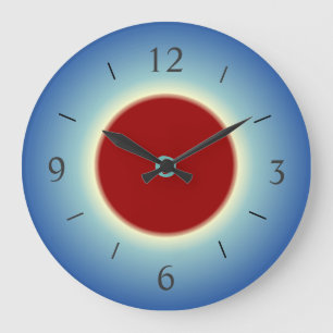 Einfache Rot/Blau/Gelb > Wanduhr