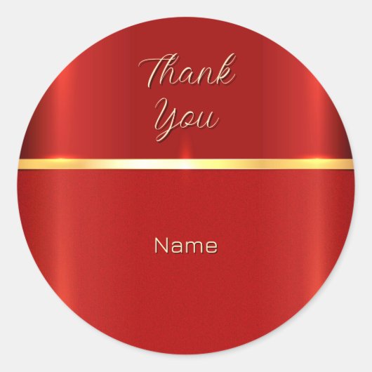 Einfache rote Aufkleber (Vorderseite)