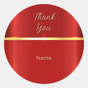 Einfache rote Aufkleber