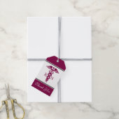 Einfache rote Caduceus Registered Nurse RN Symbol Geschenkanhänger (Mit Garn)