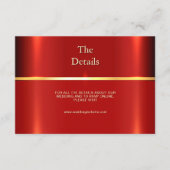 Einfache rote Detailkarte Begleitkarte (Vorderseite)
