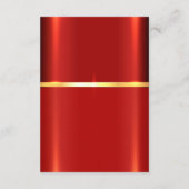 Einfache rote Detailkarte Begleitkarte (Rückseite)