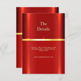 Einfache rote Detailkarte Begleitkarte