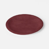 Einfache Rote Farbe des Weines Pappteller (Schrägansicht)