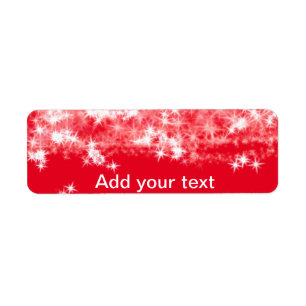 Einfache rote Glitter-Sterne fügen Sie Ihren Text