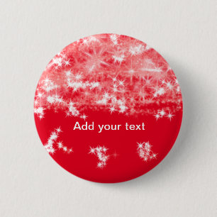Einfache rote Glitter-Sterne fügen Sie Ihren Text Button