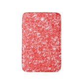 Einfache rote Glitzer-Muster Badematte (Vorderseite Vertikal)