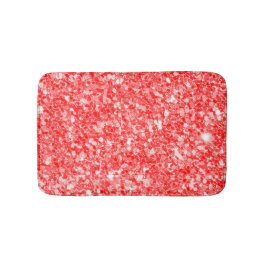 Einfache rote Glitzer-Muster Badematte