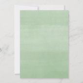 Einfache rote goldene Vegetation Weihnachtsbaptism Einladung (Rückseite)