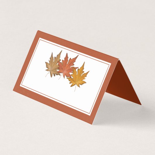 Einfache rote Herbstmapfelleaf Blank (Vorderseite)
