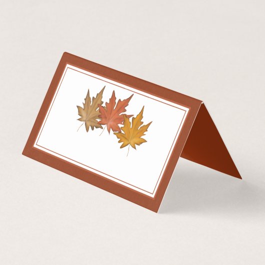 Einfache rote Herbstmapfelleaf Blank (Rückseite)