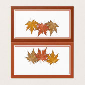 Einfache rote Herbstmapfelleaf Blank (Außenseite Aufgefaltet)