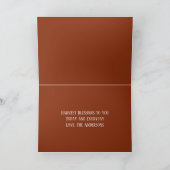 Einfache rote Herbstmapfelleaf Feiertagskarte (Innenseite)