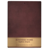 Einfache rote Hintergrundinformationen Klemmbrett (Rückseite)