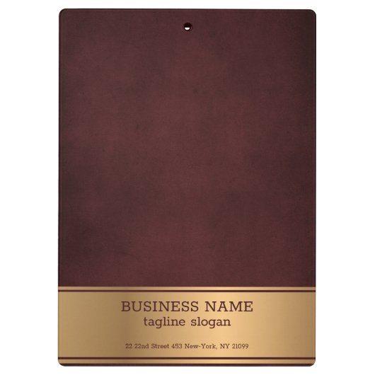 Einfache rote Hintergrundinformationen Klemmbrett (Rückseite)