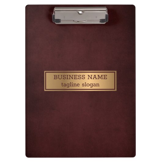 Einfache rote Hintergrundinformationen Klemmbrett (Vorderseite)