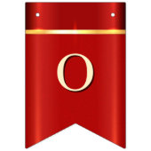 Einfache rote Jagdfahne Wimpelkette (Zweite Fahne)