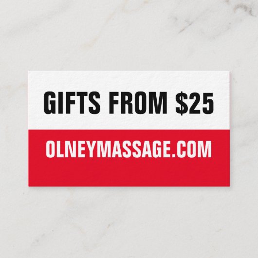 EINFACHE ROTE KARTE DES WELLNESS-CENTER-2016 (Vorderseite)