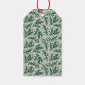 Einfache rote moderne Kalligrafie Weihnachten Geschenkanhänger (Rückseite)