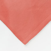 Einfache Rote Orange Subtile Marmor Modernes Monog Fleecedecke (Ecke)