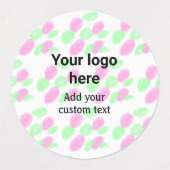 Einfache rote Pi Wasserfarbe fügen Sie Ihr Logo be Etiketten (Design 1)