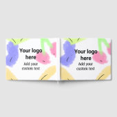 Einfache rote Pi Wasserfarbe fügen Sie Ihr Logo be Gästebuch (Voll)